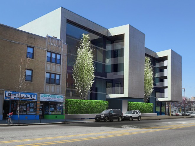 Western Building with Extended Balconies